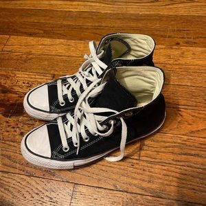 black high top converse